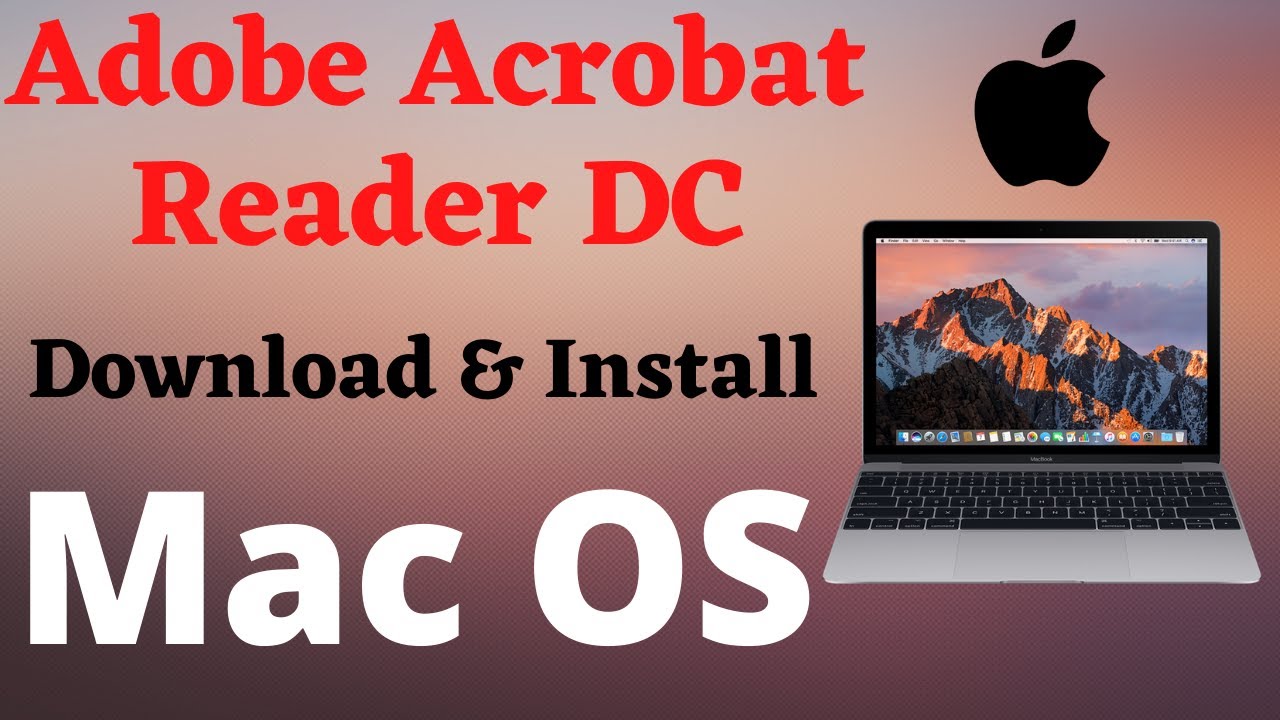 Acrobat reader for macbook pro